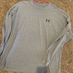 Under Armour Men's Heather Gray Long Sleeve Tee